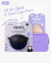 Adhesive Bra in Black + Bust Lift Cups + Case - Nipskin® - Nipskin Stickwear™