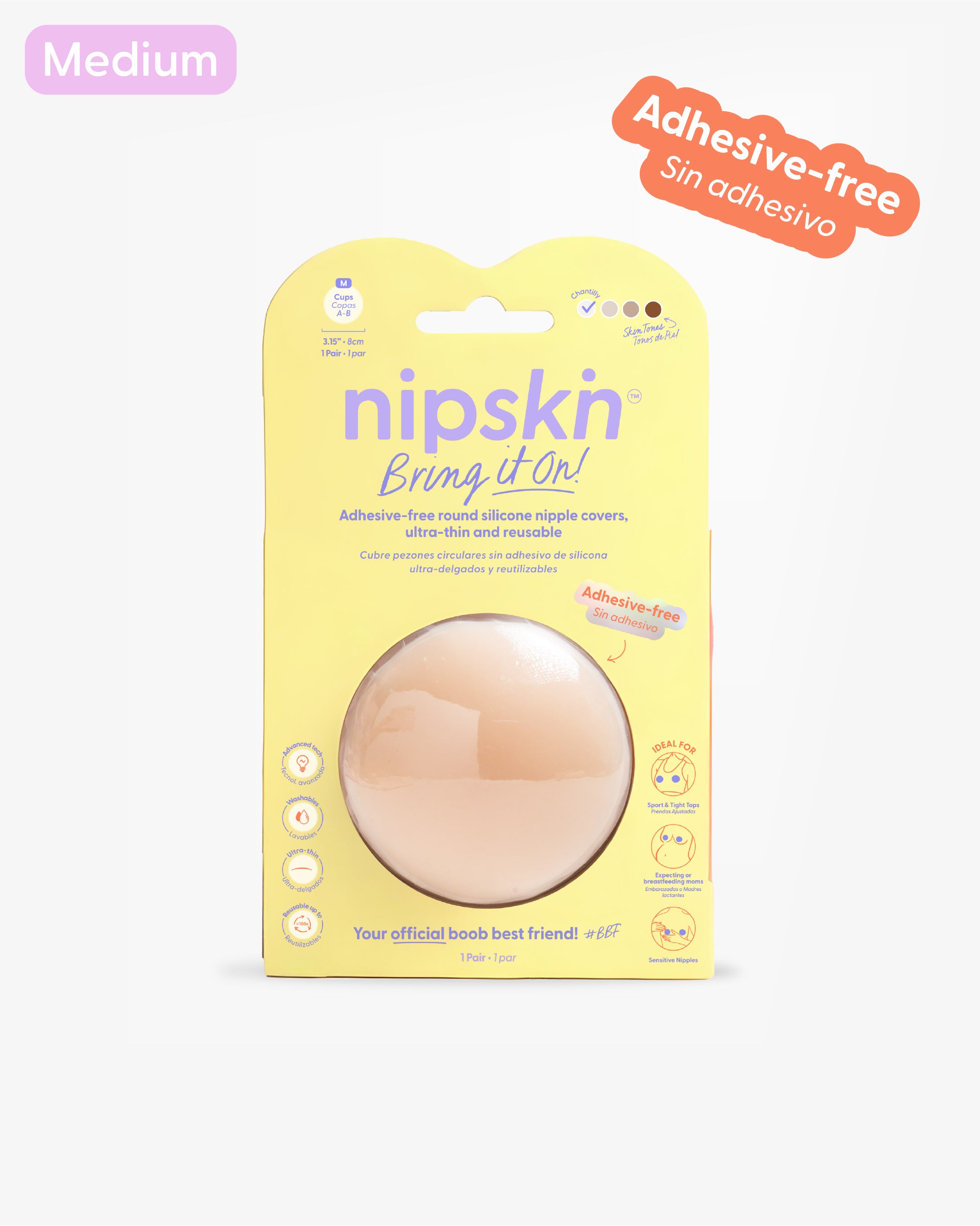 Reusable Non-Adhesive Nipple Covers, Bring It On | Nipskin®