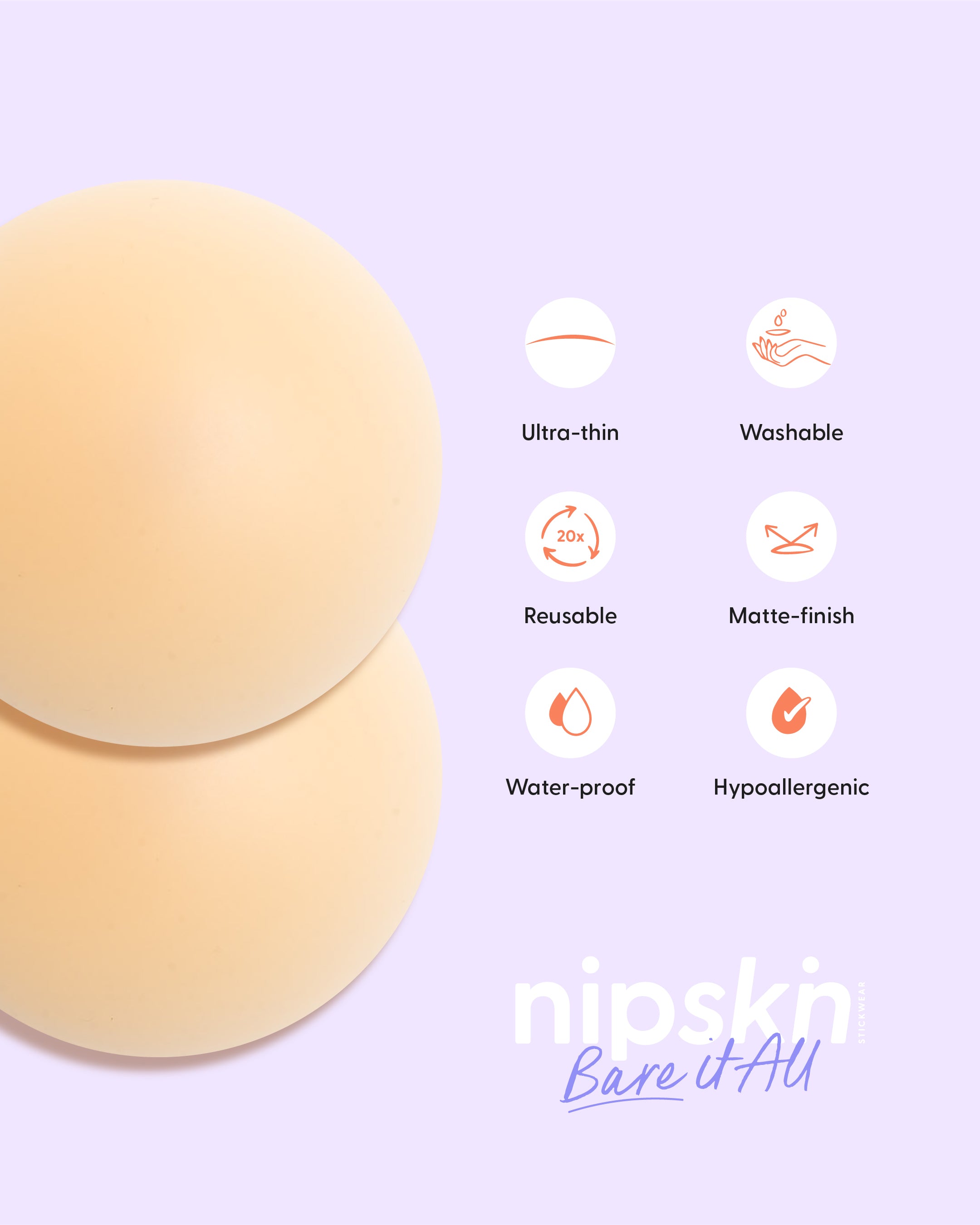 Nipple Cover Kit: Non-Adhesive + Adhesive Nipple Covers | Nipskin®
