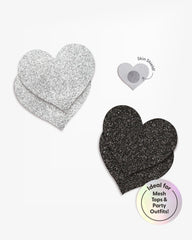 Party Heart - Adhesivos para pezones de un solo uso, 2 pares