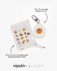 Eye-Conic Pimple Charm Pouch + Mirror Key Charm – Nipskin® x Daniela Salcedo