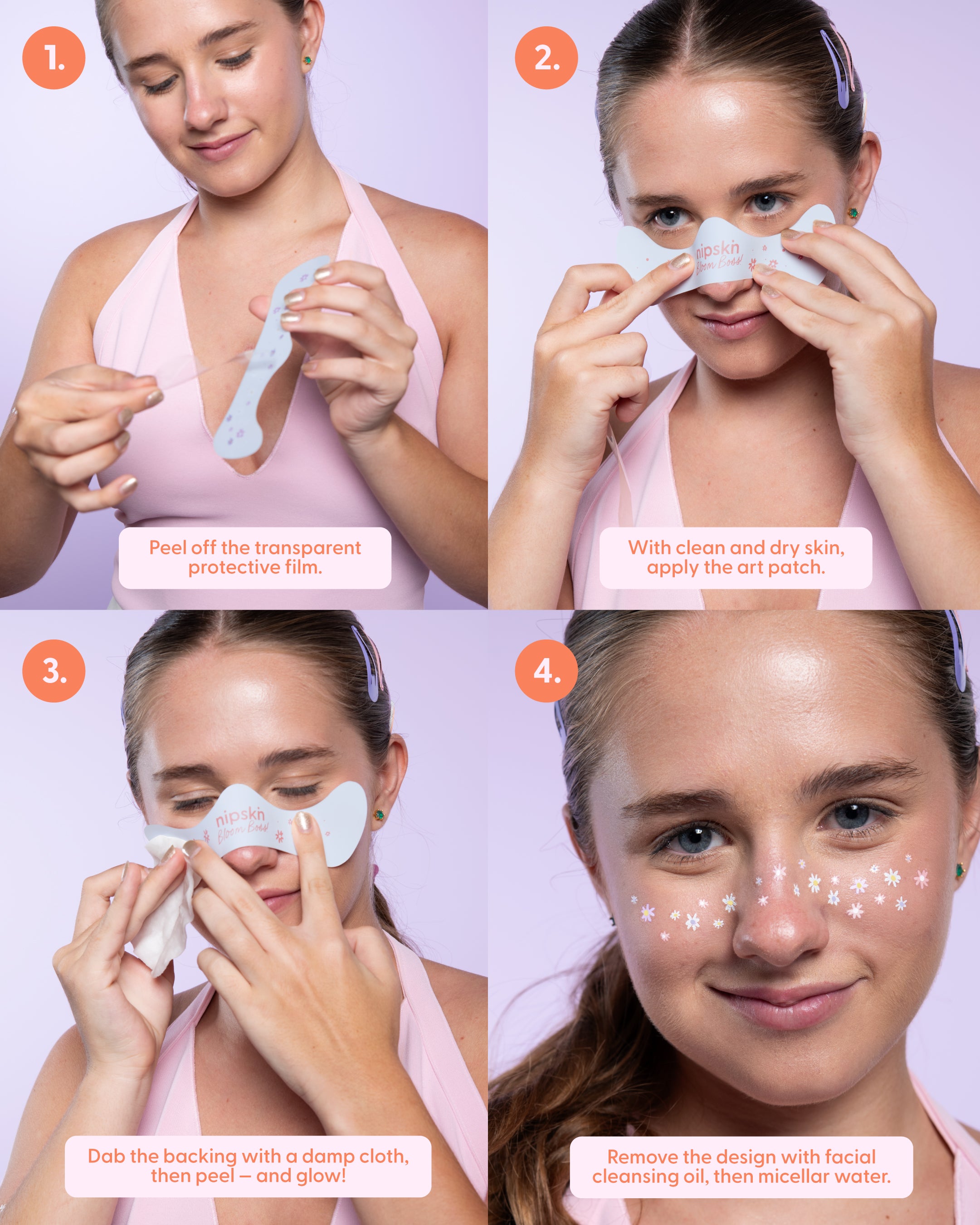 Bloom Boss – Matte Flower Stick-On Face & Body Art Patches