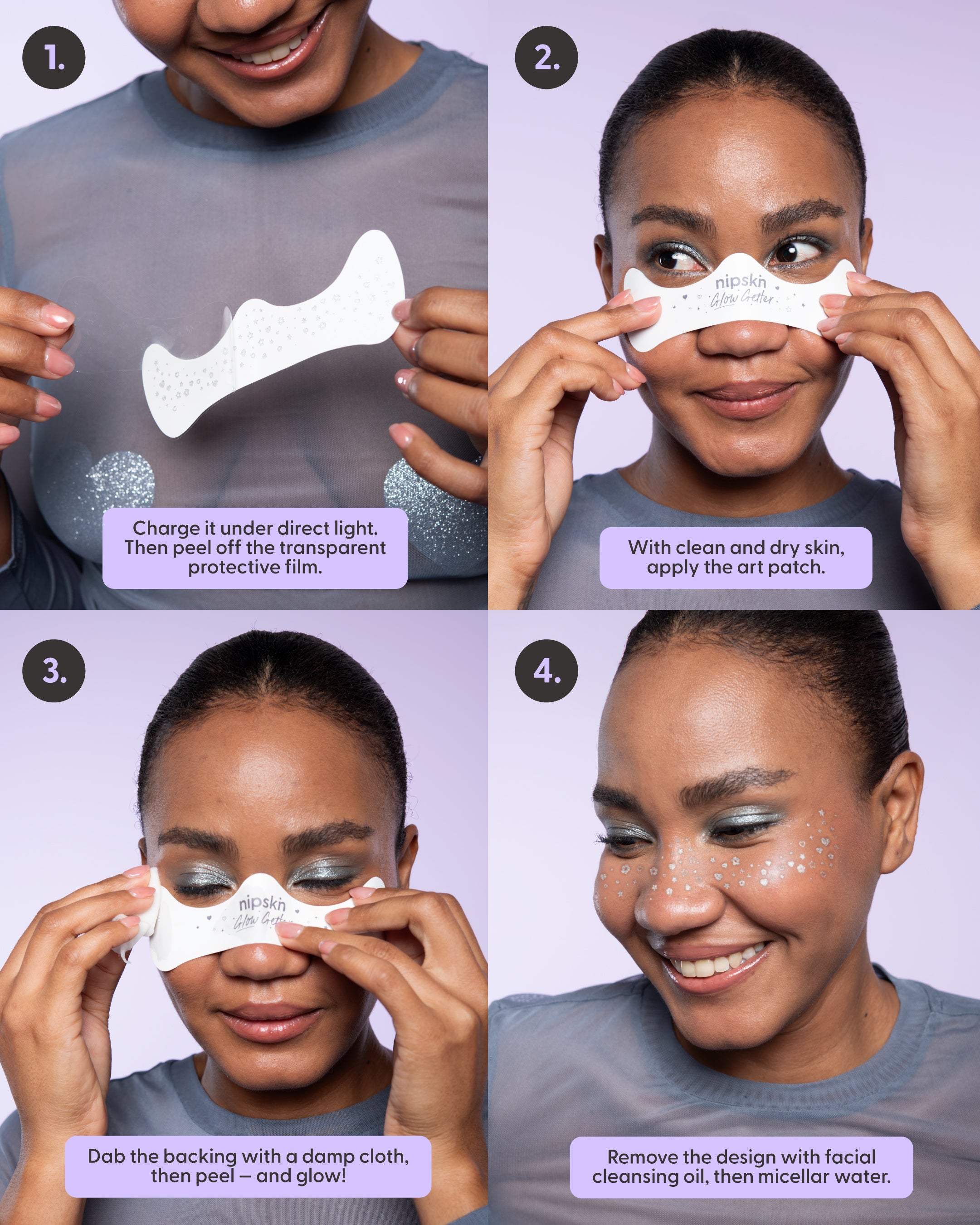 Glow Getter – Glow-in-the-Dark Stick-On Face & Body Art Patches