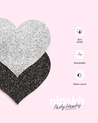 Party Heart - Adhesivos para pezones de un solo uso, 2 pares