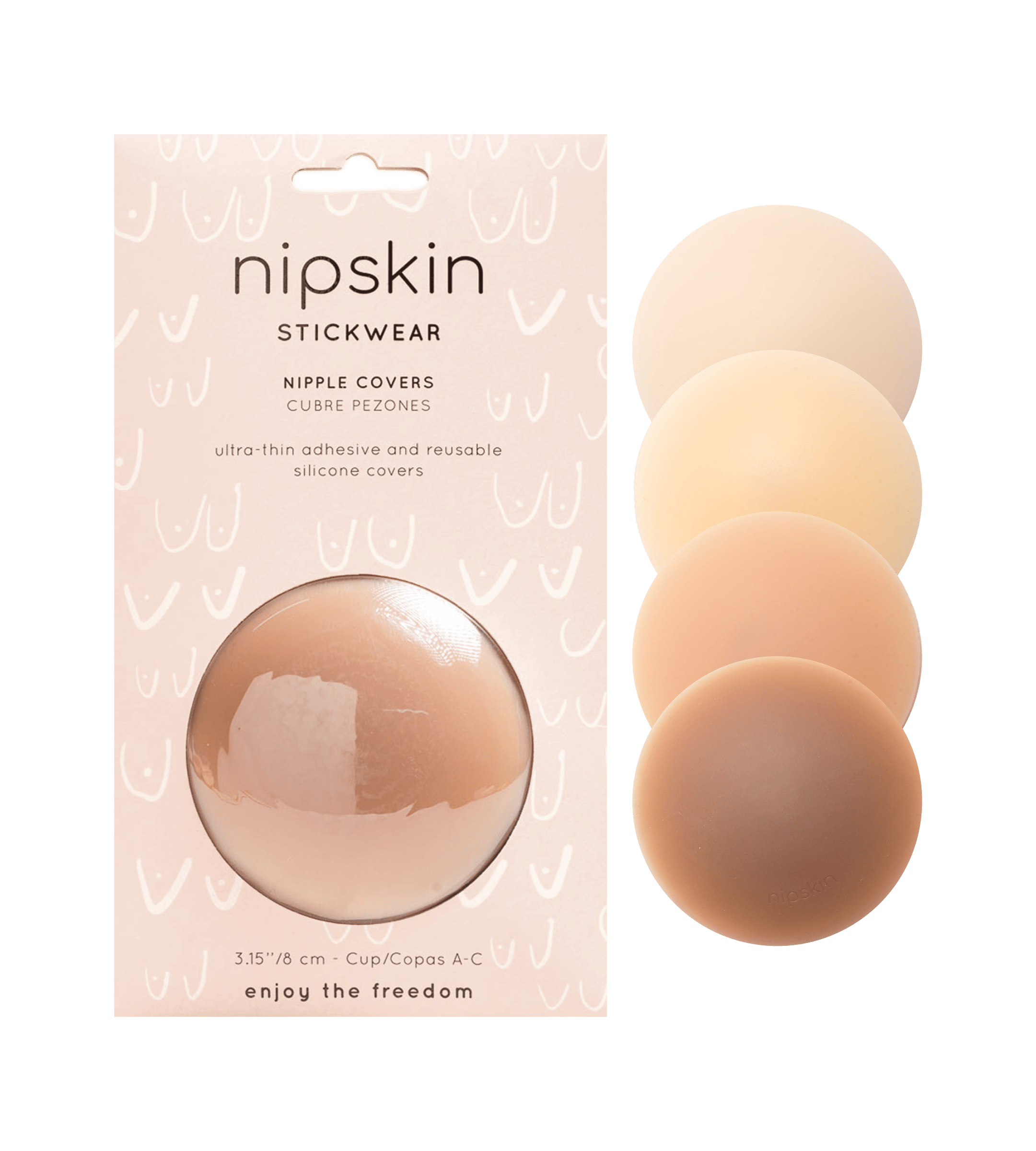 Reusable Adhesive Silicone Nipple Covers I Women's Pasties I 1 Pair –  Nipskin Stickwear TM