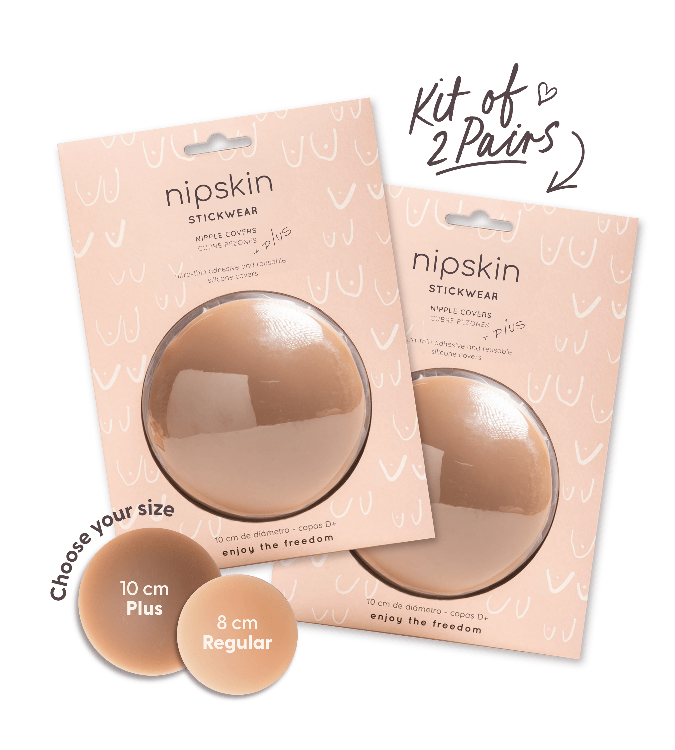 Kit - 2 Pairs of Reusable Nipple Covers – Nipskin Stickwear TM
