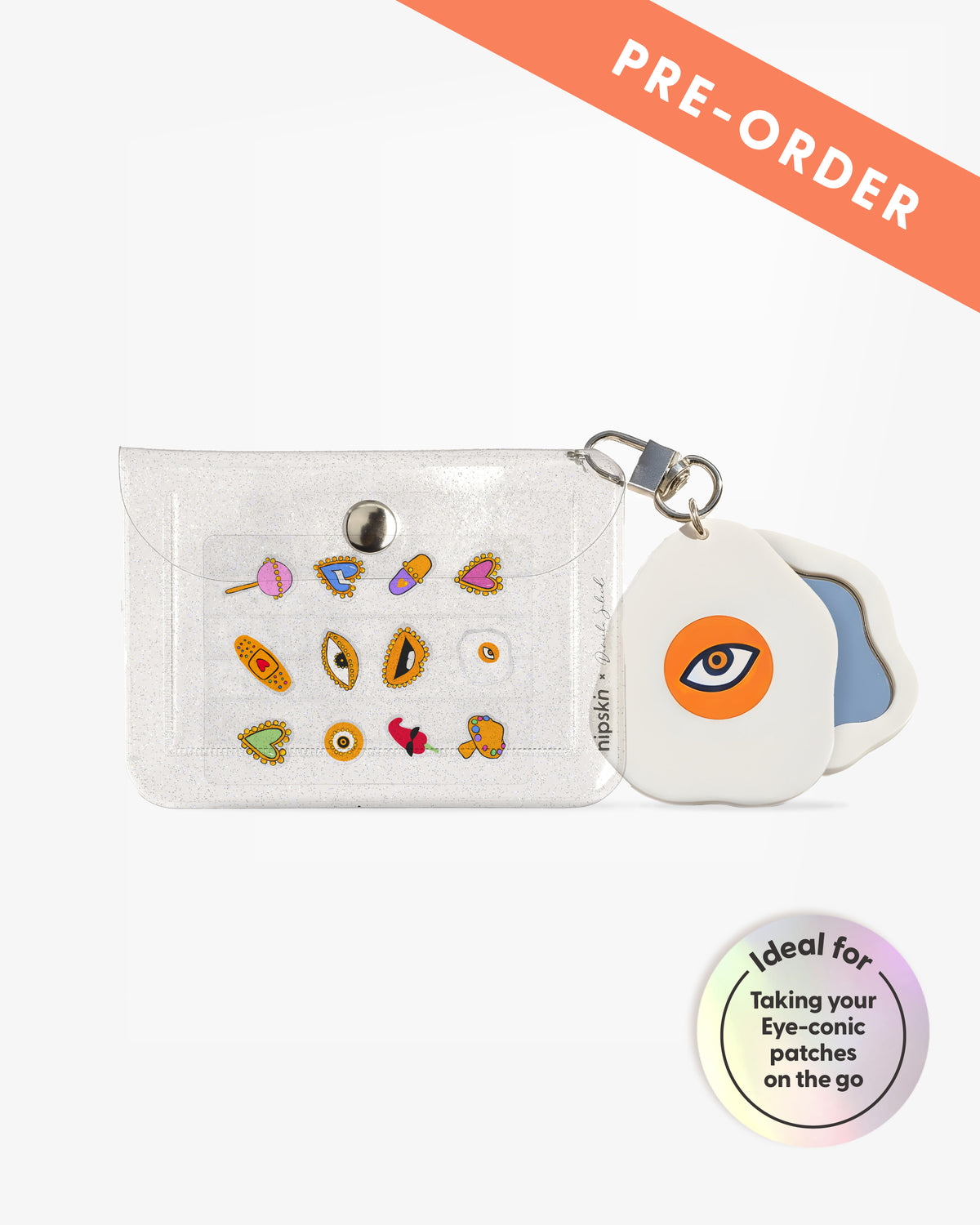 Eye-Conic Pimple Charm Pouch + Mirror Key Charm – Nipskin® x Daniela Salcedo