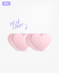 Kit Reusable Silicone Heart-Shaped Nipple Covers