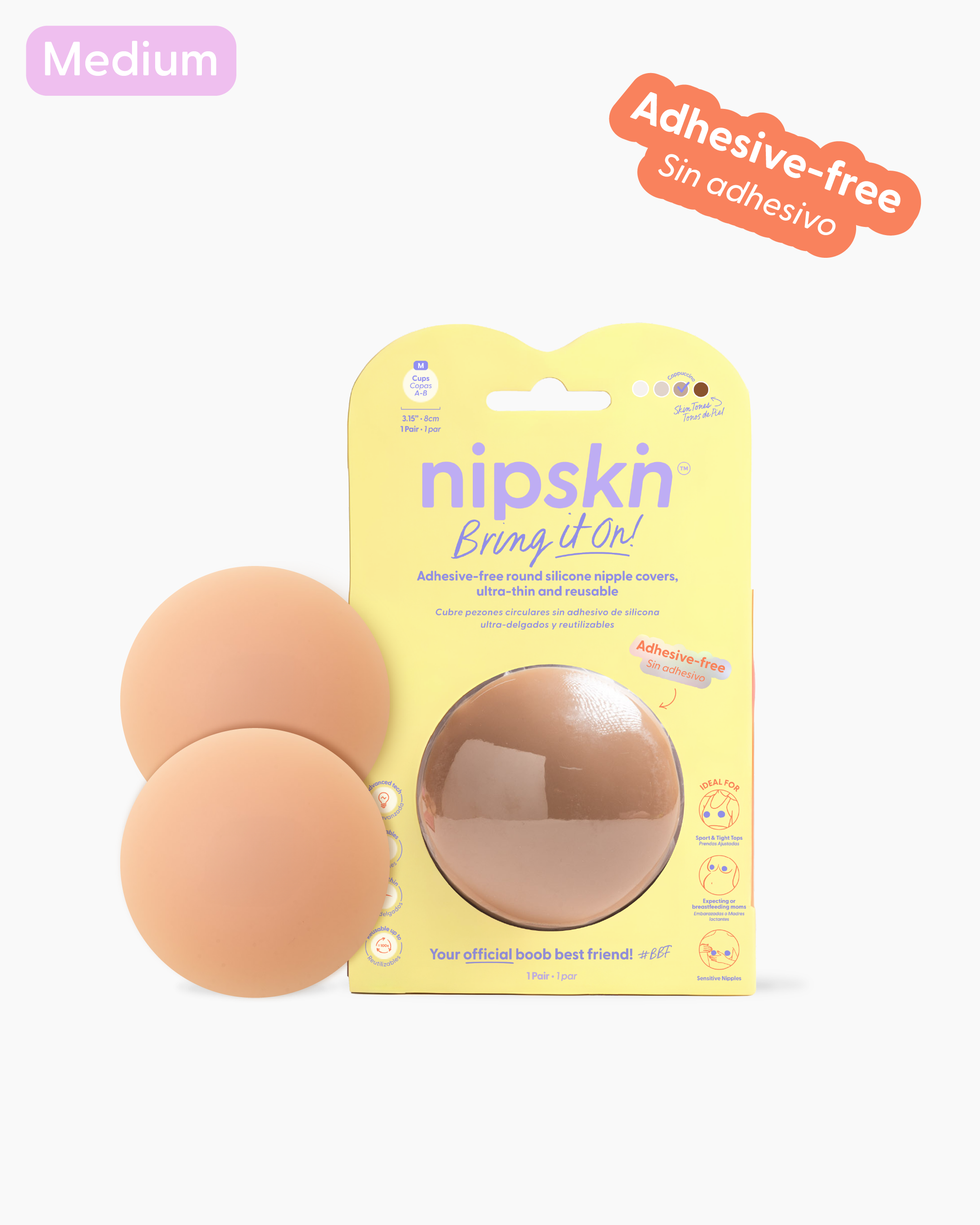 Reusable Non-Adhesive Nipple Covers, Bring It On | Nipskin®