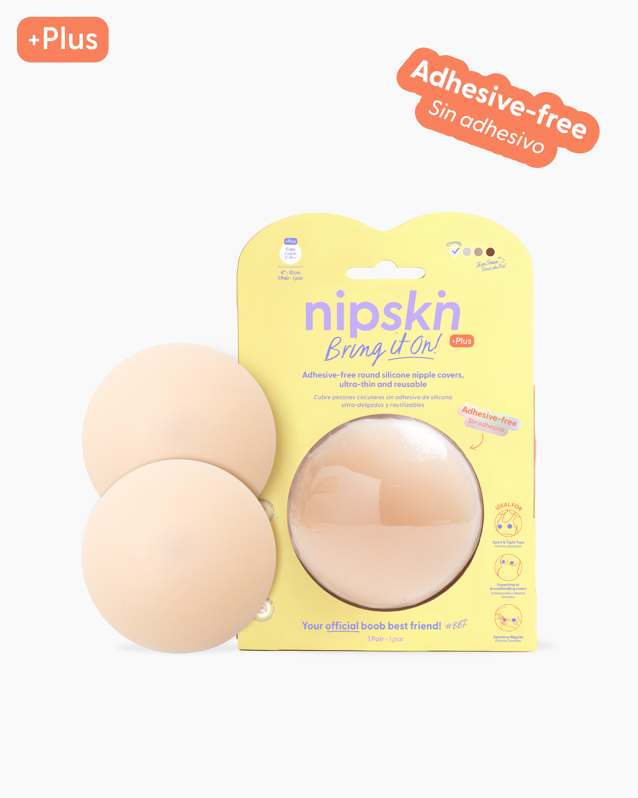 Reusable Non-Adhesive Nipple Covers, Bring It On | Nipskin®