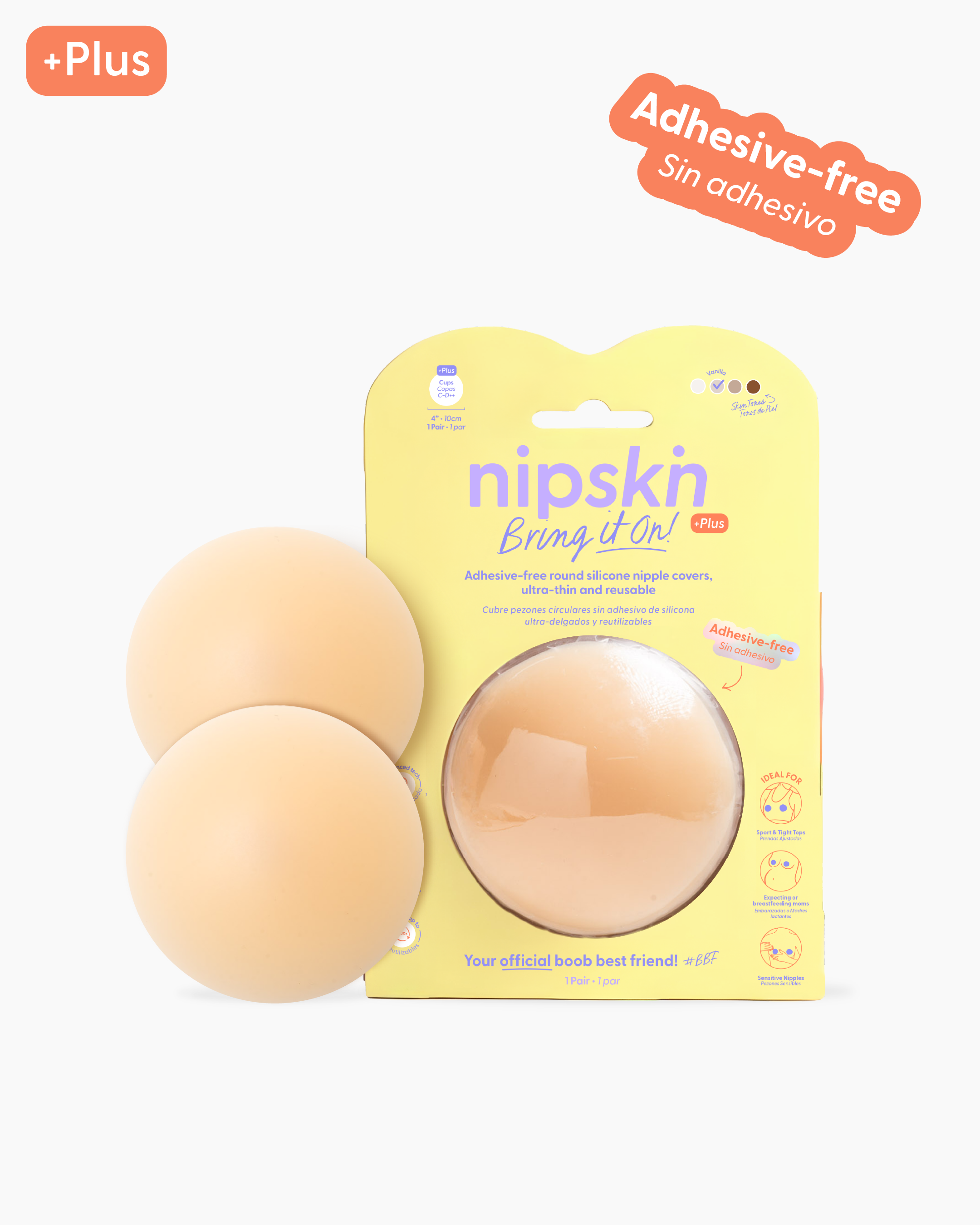 Reusable Non-Adhesive Nipple Covers, Bring It On | Nipskin®