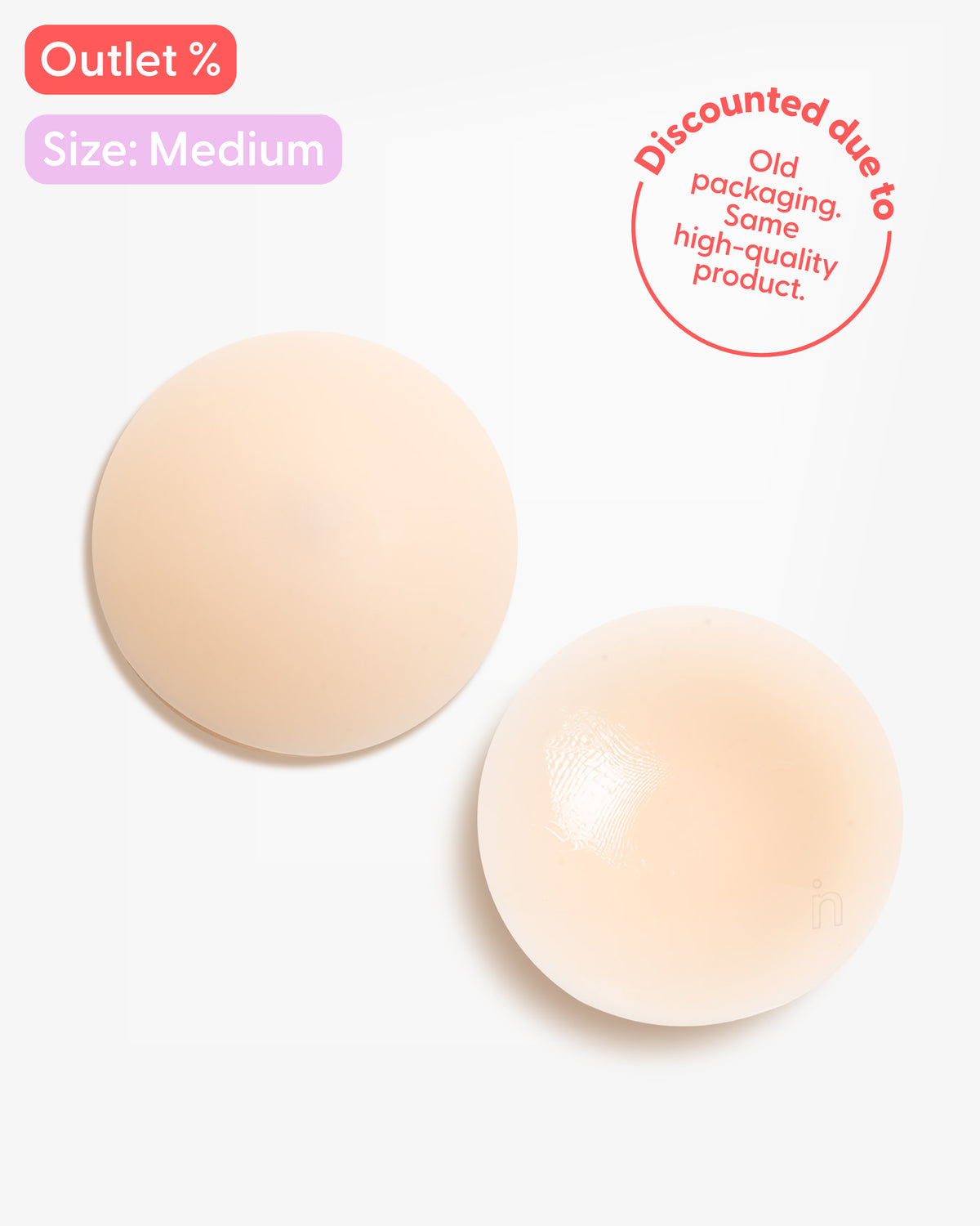 Cubrepezones Bare it All M - Cubrepezones de silicona reutilizables redondos medianos