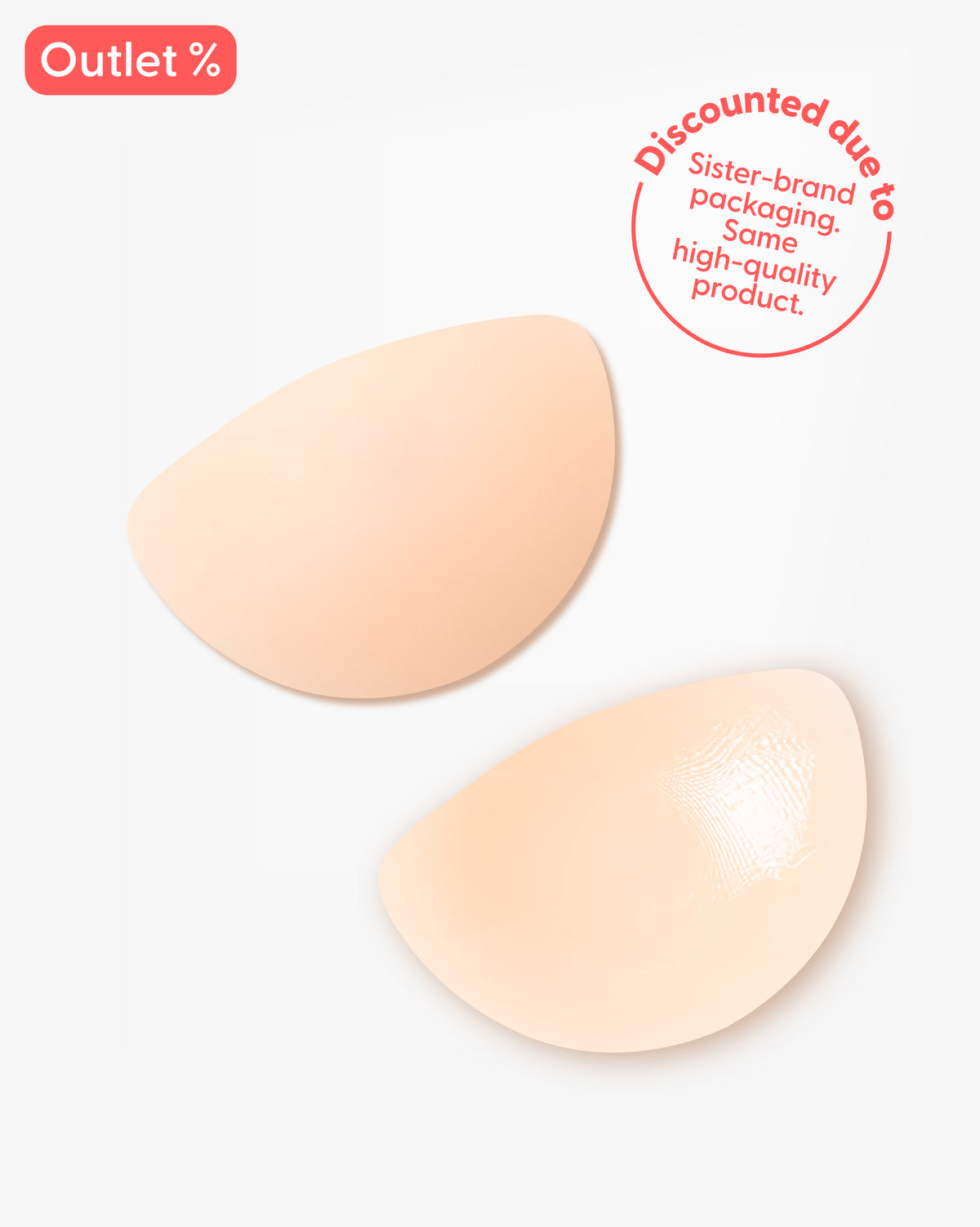 Perfectly Petite - Reusable Luna Shape Silicone Nipple Covers - Flash Outlet