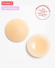 Cubrepezones Bare it All M - Cubrepezones de silicona reutilizables redondos medianos