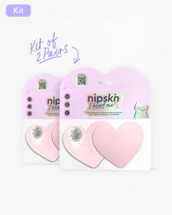 Kit Reusable Silicone Heart-Shaped Nipple Covers