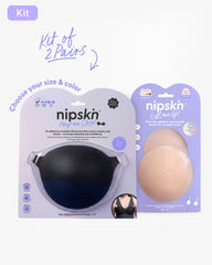 Adhesive Bra + Silicone Adhesive Cups Set (PLUS SIZE) - Nipskin®
