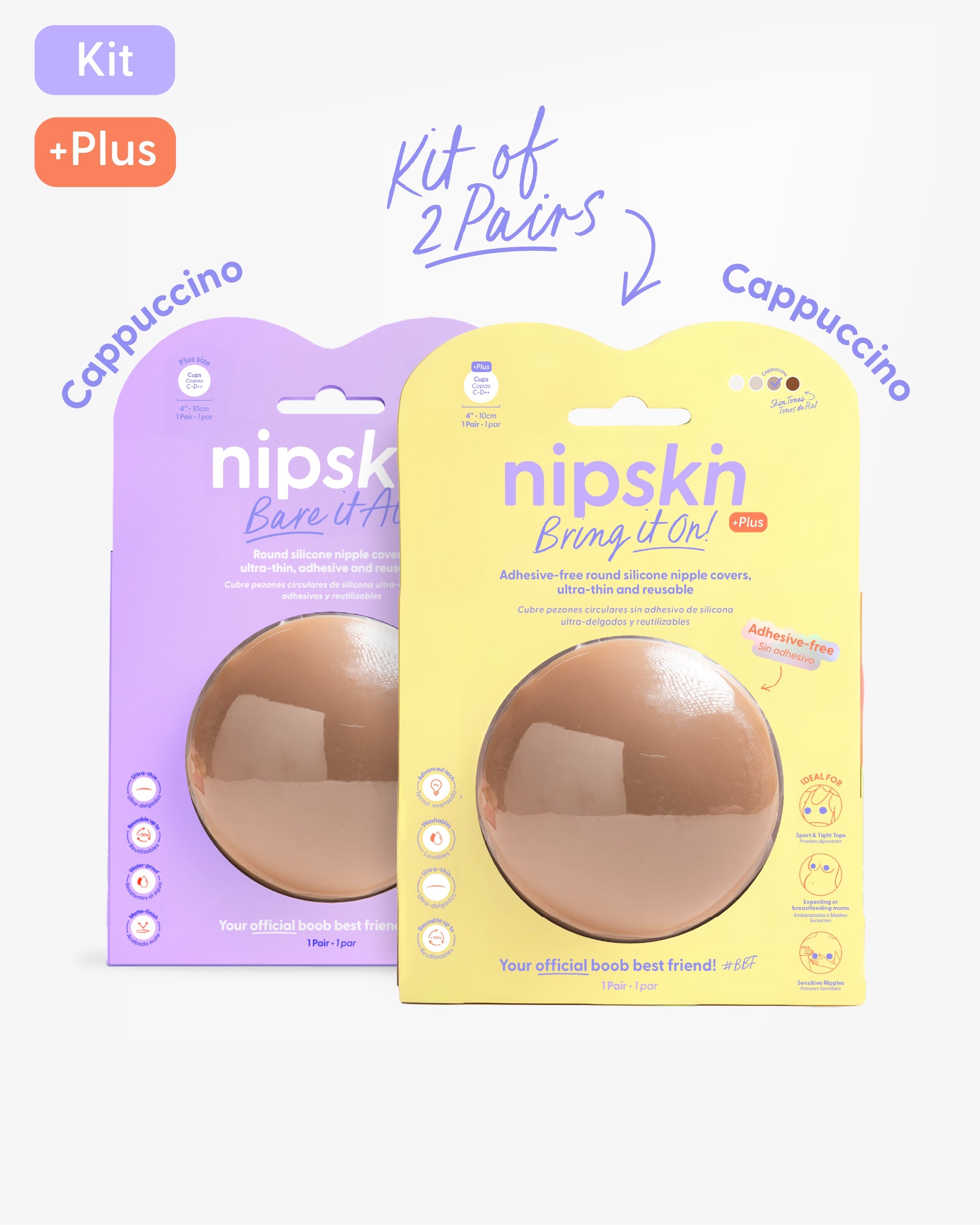 Nipple Cover Kit: Non-Adhesive + Adhesive Nipple Covers | Nipskin®