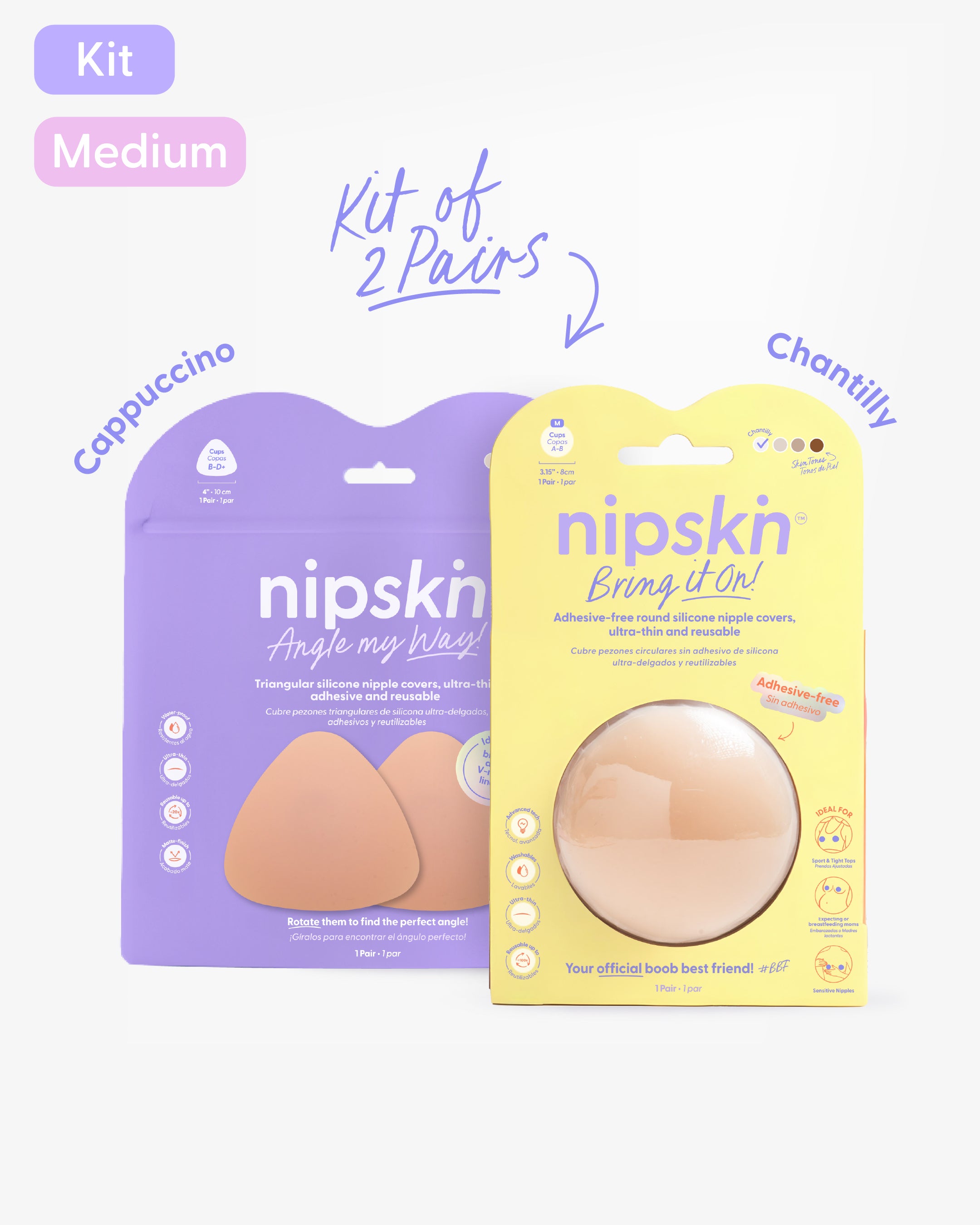 Nipple Cover Kit: Non-Adhesive + Triangle | Nipskin®