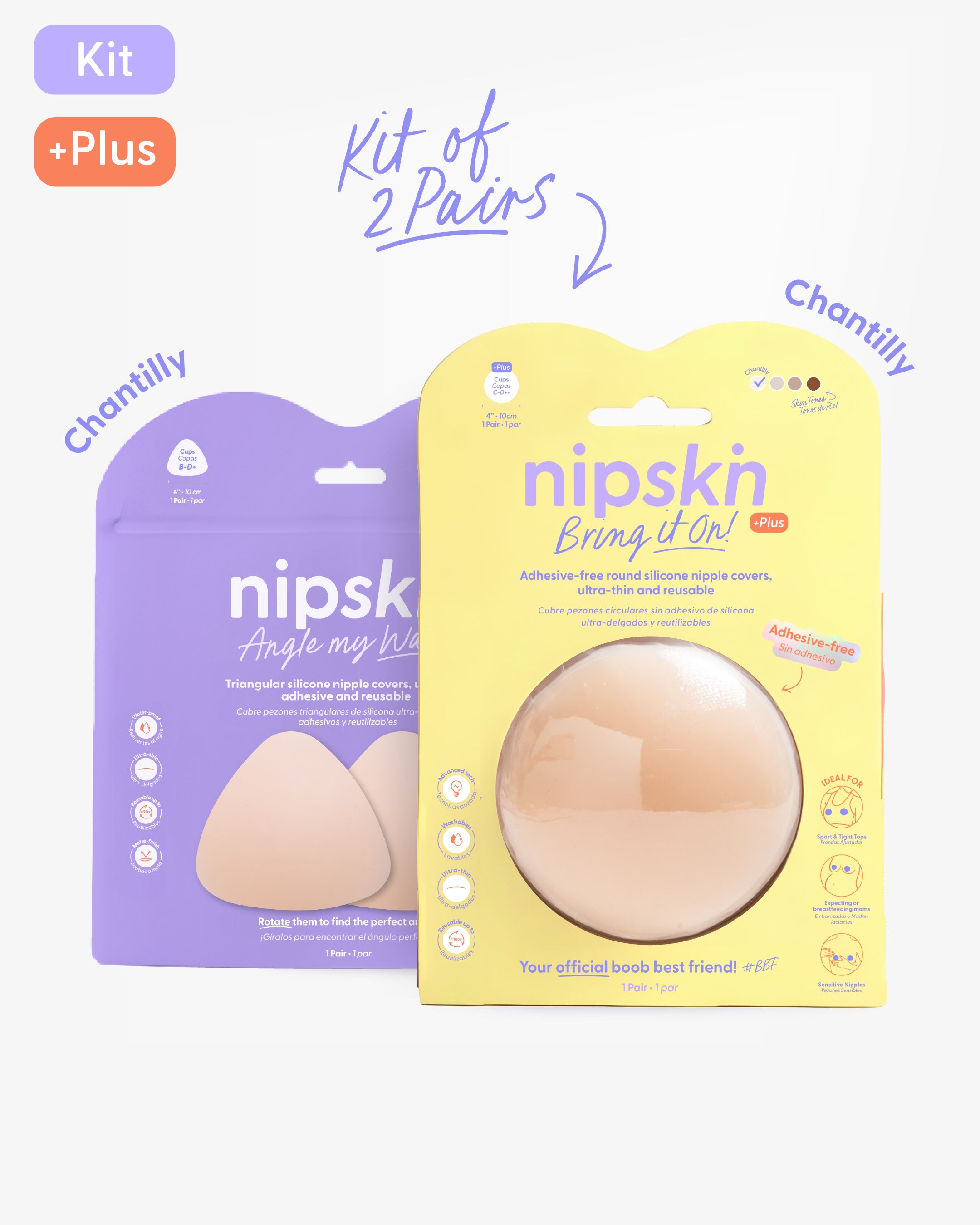 Nipple Cover Kit: Non-Adhesive + Triangle | Nipskin®