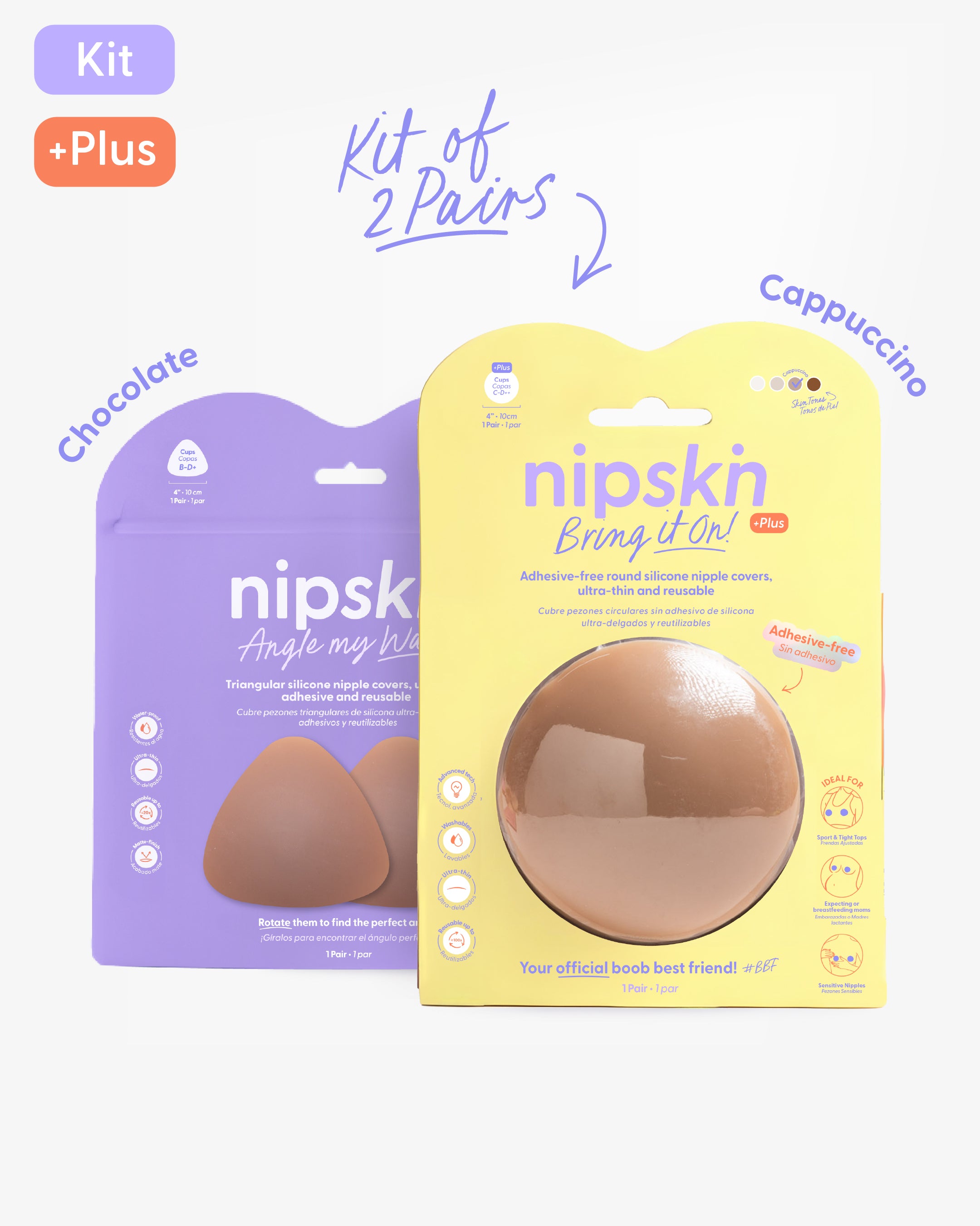 Nipple Cover Kit: Non-Adhesive + Triangle | Nipskin®