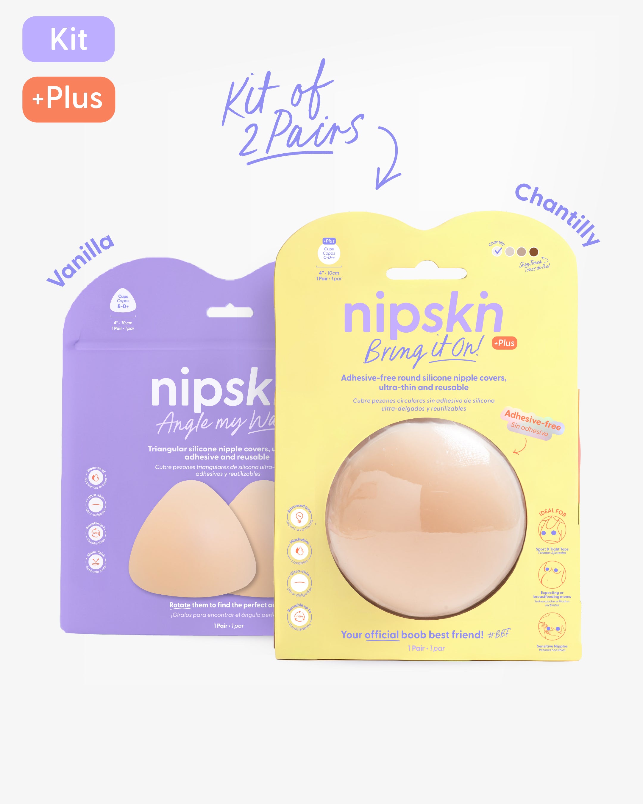 Nipple Cover Kit: Non-Adhesive + Triangle | Nipskin®