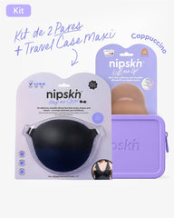 Adhesive Bra in Black + Bust Lift Cups + Case - Nipskin® - Nipskin Stickwear™