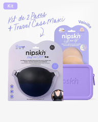 Adhesive Bra in Black + Bust Lift Cups + Case - Nipskin® - Nipskin Stickwear™