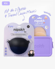Adhesive Bra in Black + Bust Lift Cups + Case - Nipskin® - Nipskin Stickwear™