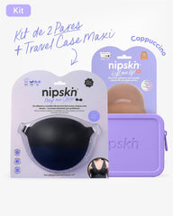 Adhesive Bra in Black + Bust Lift Cups + Case - Nipskin® - Nipskin Stickwear™