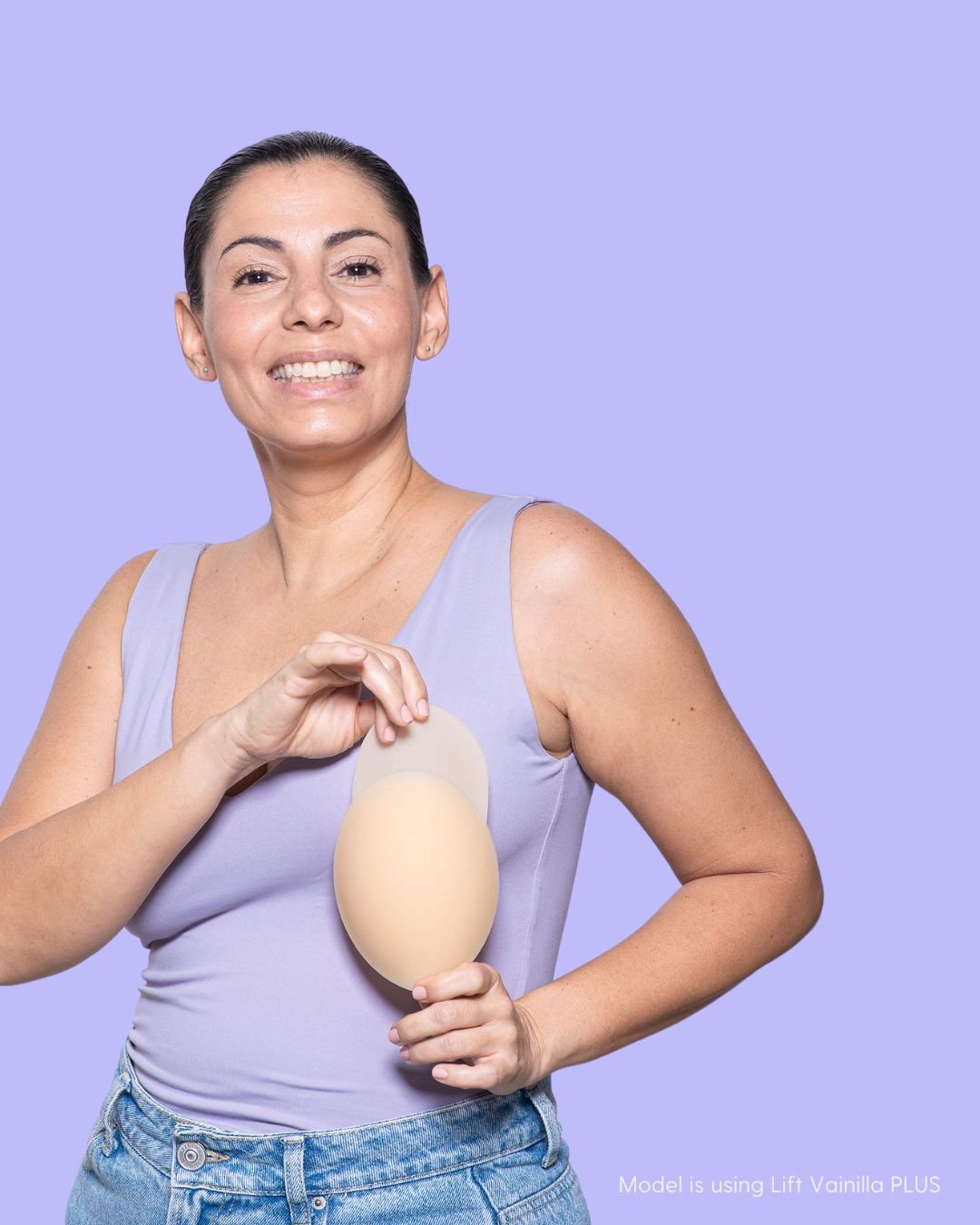 Adhesive Bra + Silicone Adhesive Cups Set (PLUS SIZE) - Nipskin® - Nipskin Stickwear™