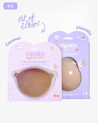 Adhesive Bra + Silicone Adhesive Cups Set (PLUS SIZE) - Nipskin® - Nipskin Stickwear™