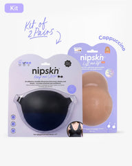 Adhesive Bra + Silicone Adhesive Cups Set (PLUS SIZE) - Nipskin® - Nipskin Stickwear™