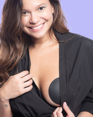 Black Edition Bare it All - Reusable Round Silicone Nipple Covers - Nipskin Stickwear™