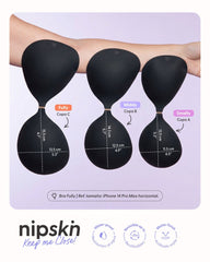 Invisible Adhesive Silicone Bra in Black + Travel Case – Nipskin®