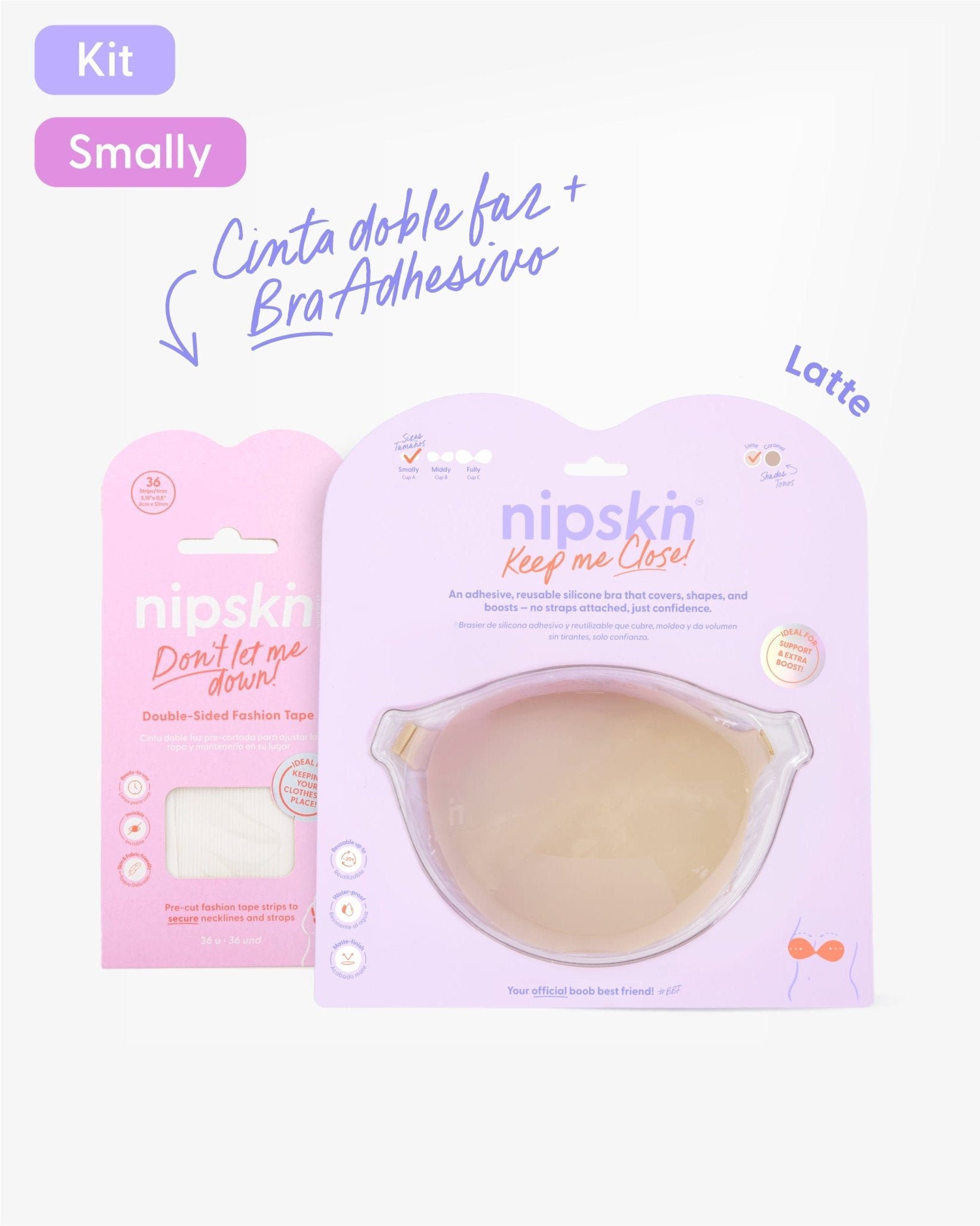 Bundle: Strapless Adhesive Bra and Fashion Tape – Nipskin - Nipskin Stickwear™