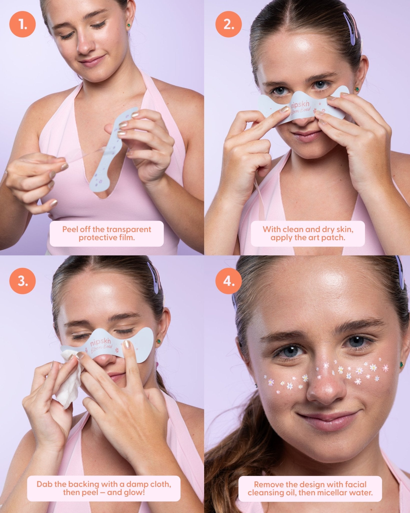 Bundle x3 Face & Body Stickers – Nipskin® - Nipskin Stickwear™