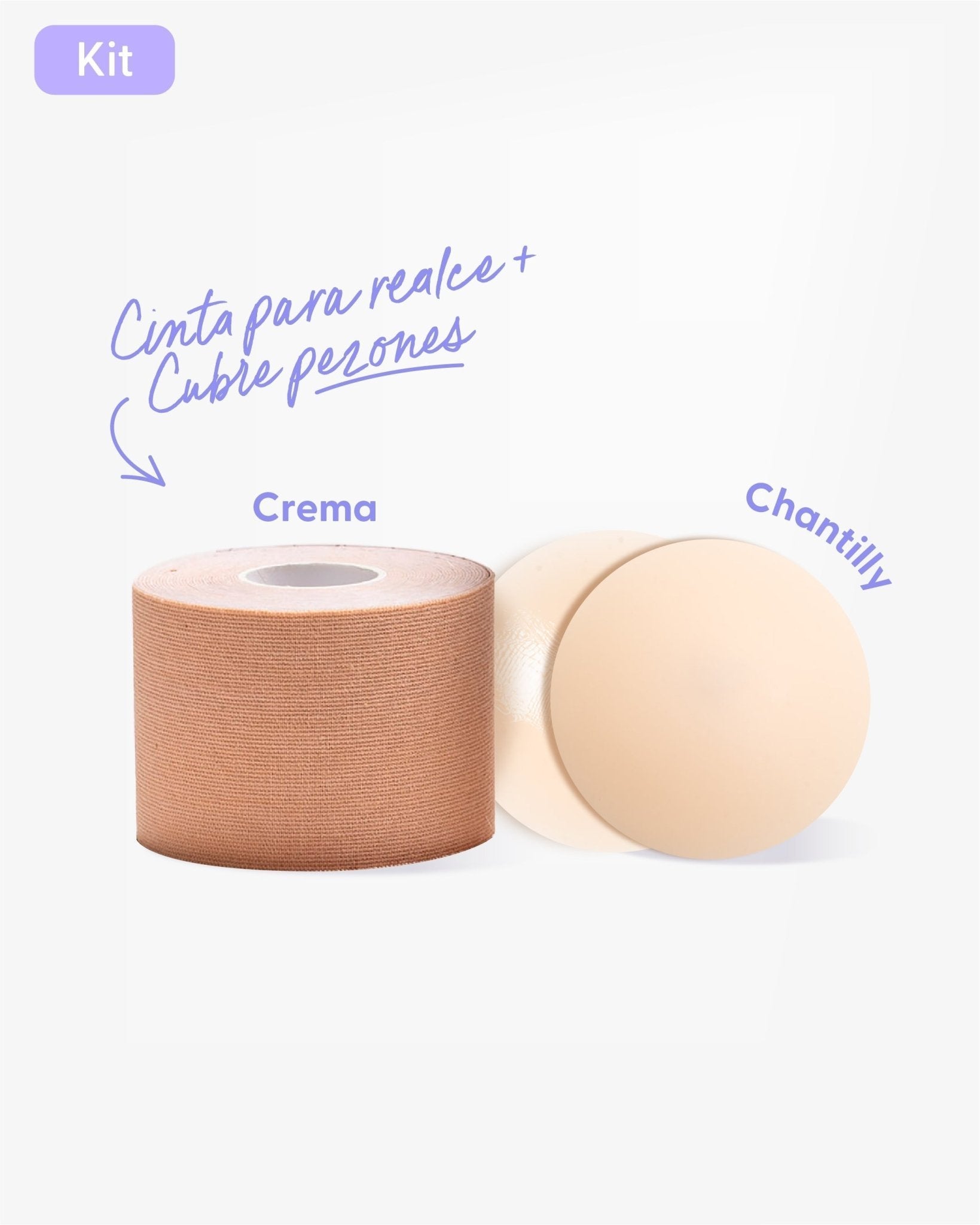 Cinta Mediana para Levantar el Busto más Cubre pezón Talla M - Nipskin® - Nipskin Stickwear™