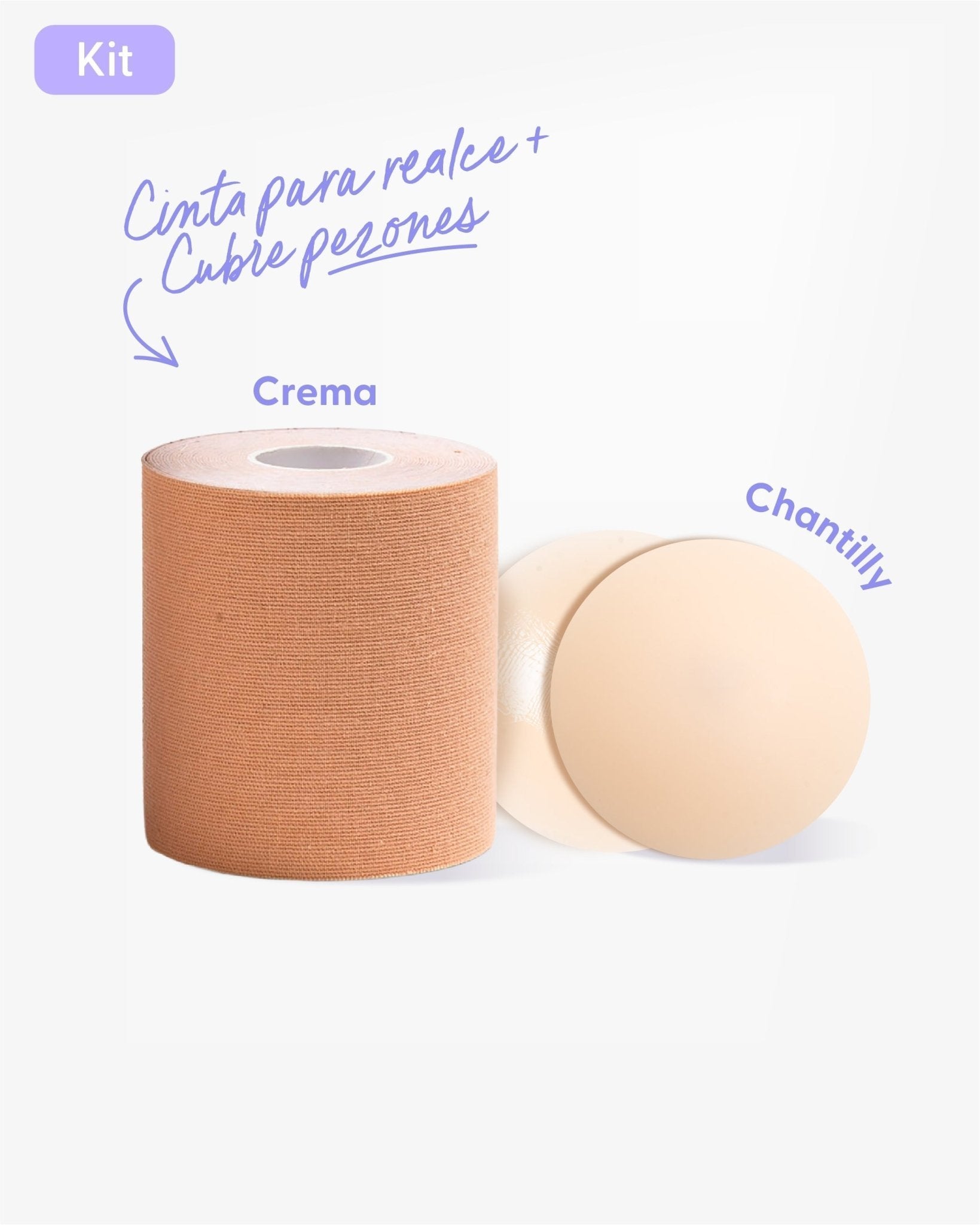 Cinta talla Plus para Levantar el Busto más Cubre pezón PLUS - Nipskin® - Nipskin Stickwear™