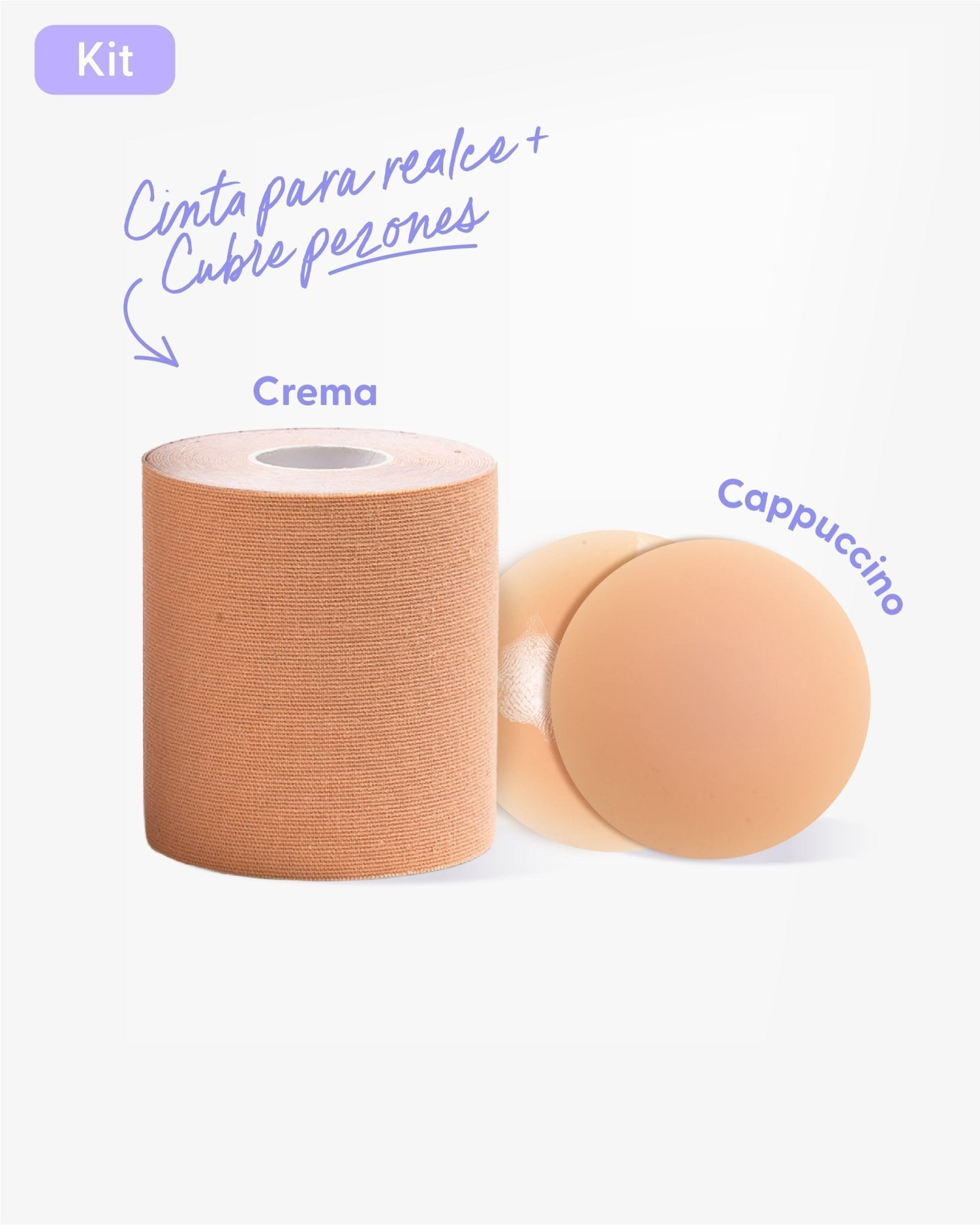 Cinta talla Plus para Levantar el Busto más Cubre pezón PLUS - Nipskin® - Nipskin Stickwear™