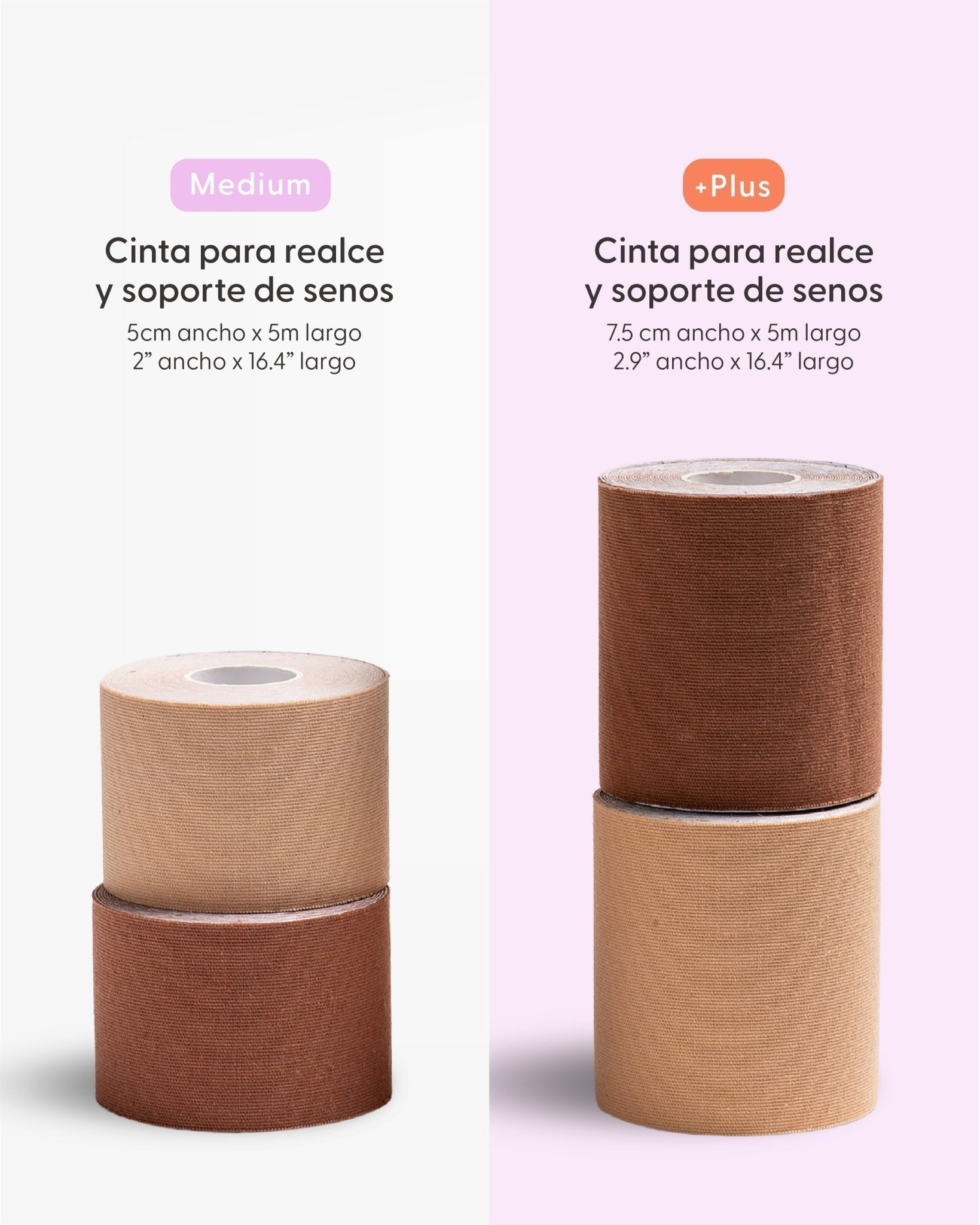 Cinta talla Plus para Levantar el Busto más Cubre pezón PLUS - Nipskin® - Nipskin Stickwear™