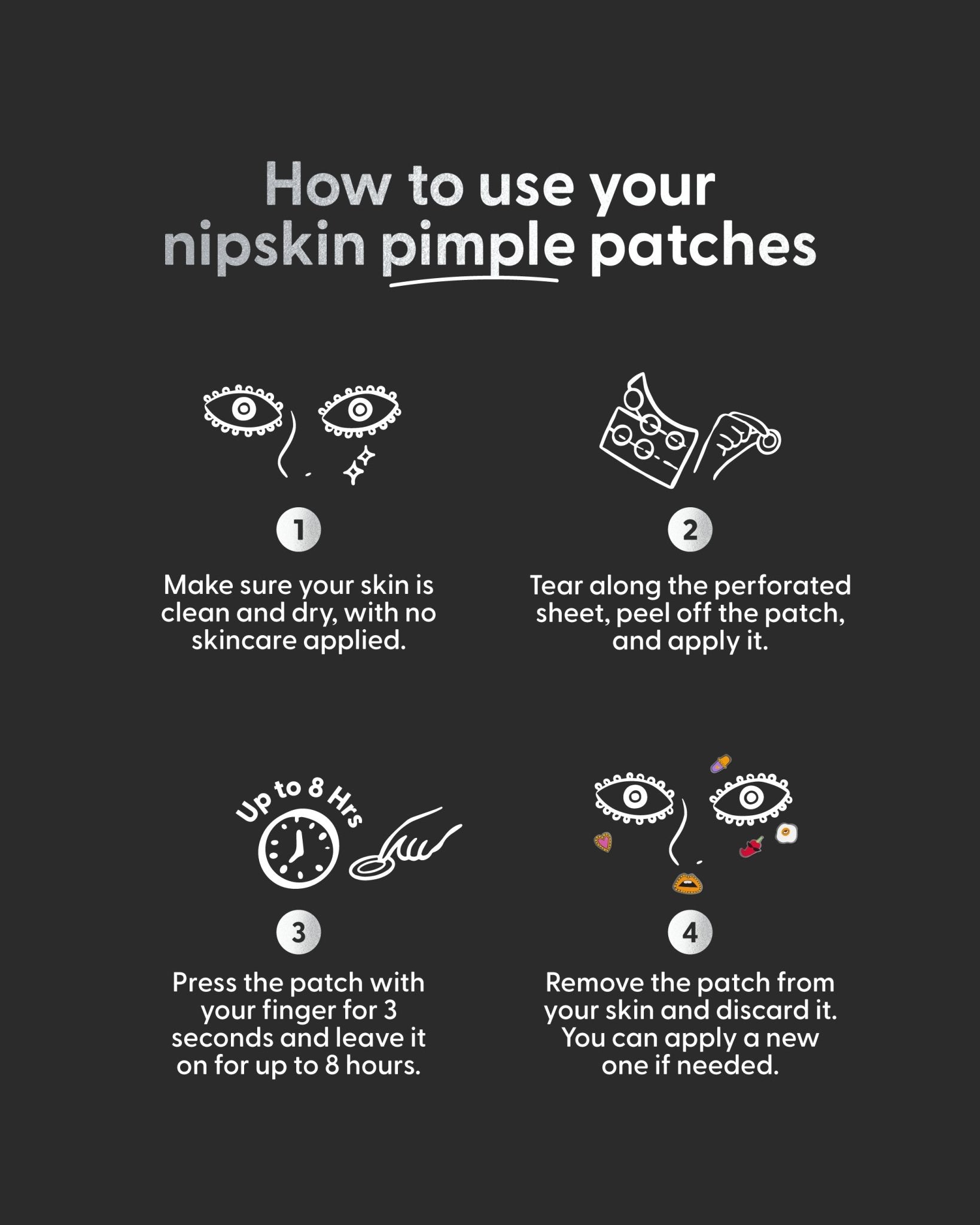 Eye - Conic Pimple Patches – Daniela Salcedo x Nipskin® - Nipskin Stickwear™
