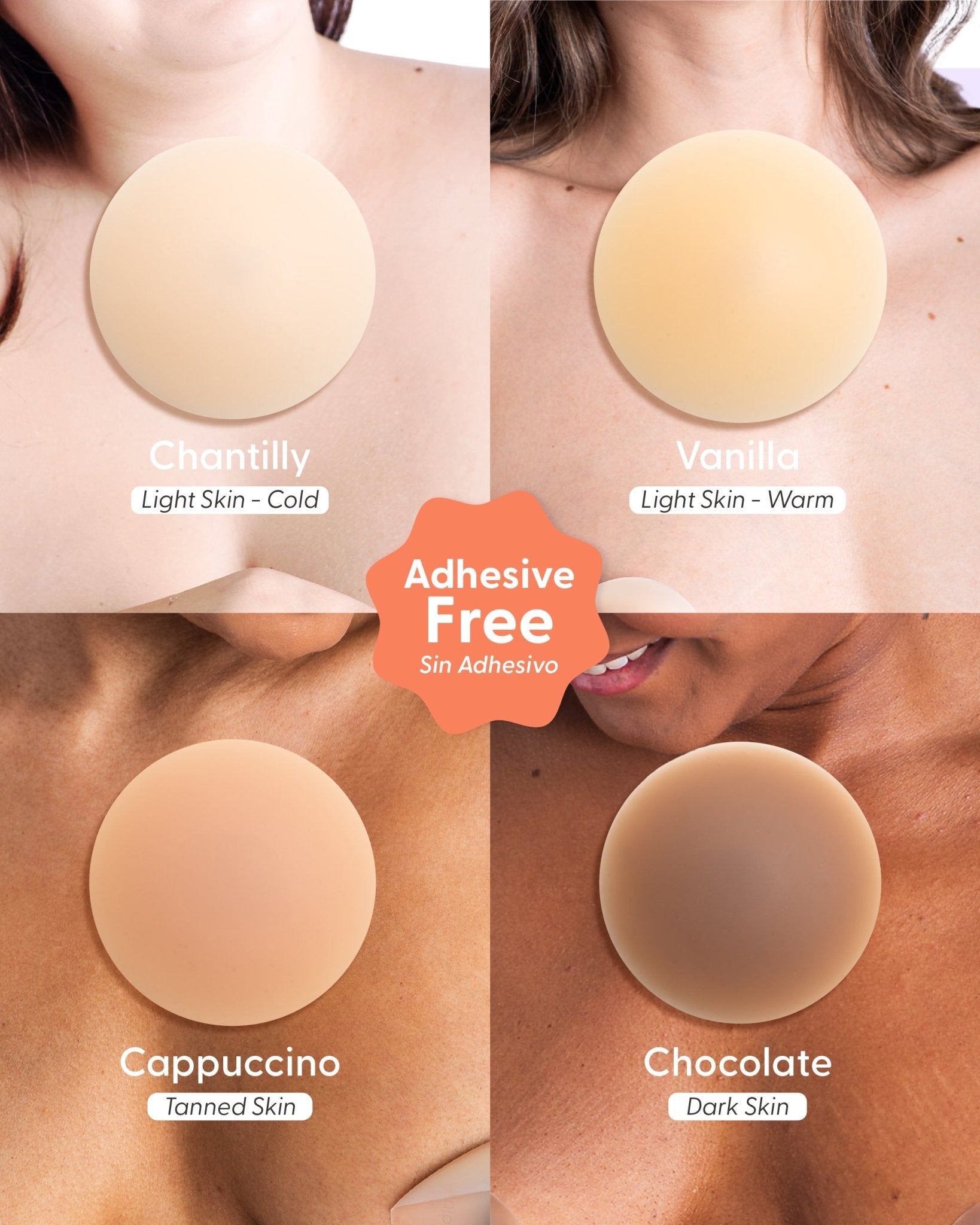 His & Hers Nipple Cover Set: Anti - Chafe (Him) + Adhesive - Free (Her) - Nipskin - Nipskin Stickwear™