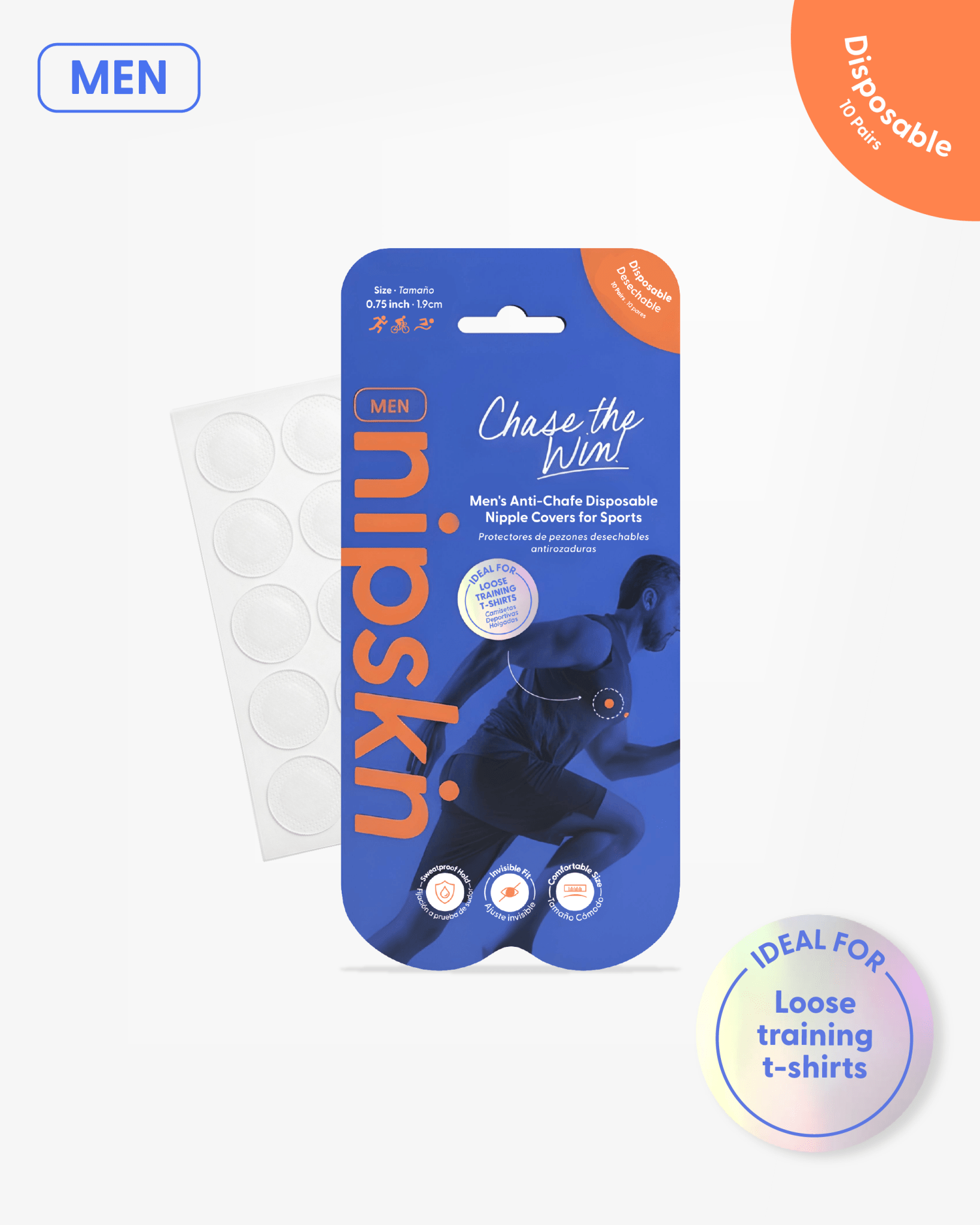 His & Hers Nipple Cover Set: Anti - Chafe (Him) + Adhesive - Free (Her) - Nipskin - Nipskin Stickwear™