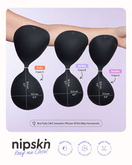 Invisible Adhesive Silicone Bra in Black + Travel Case – Nipskin® - Nipskin Stickwear™