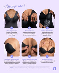 Invisible Adhesive Silicone Bra in Black + Travel Case – Nipskin® - Nipskin Stickwear™