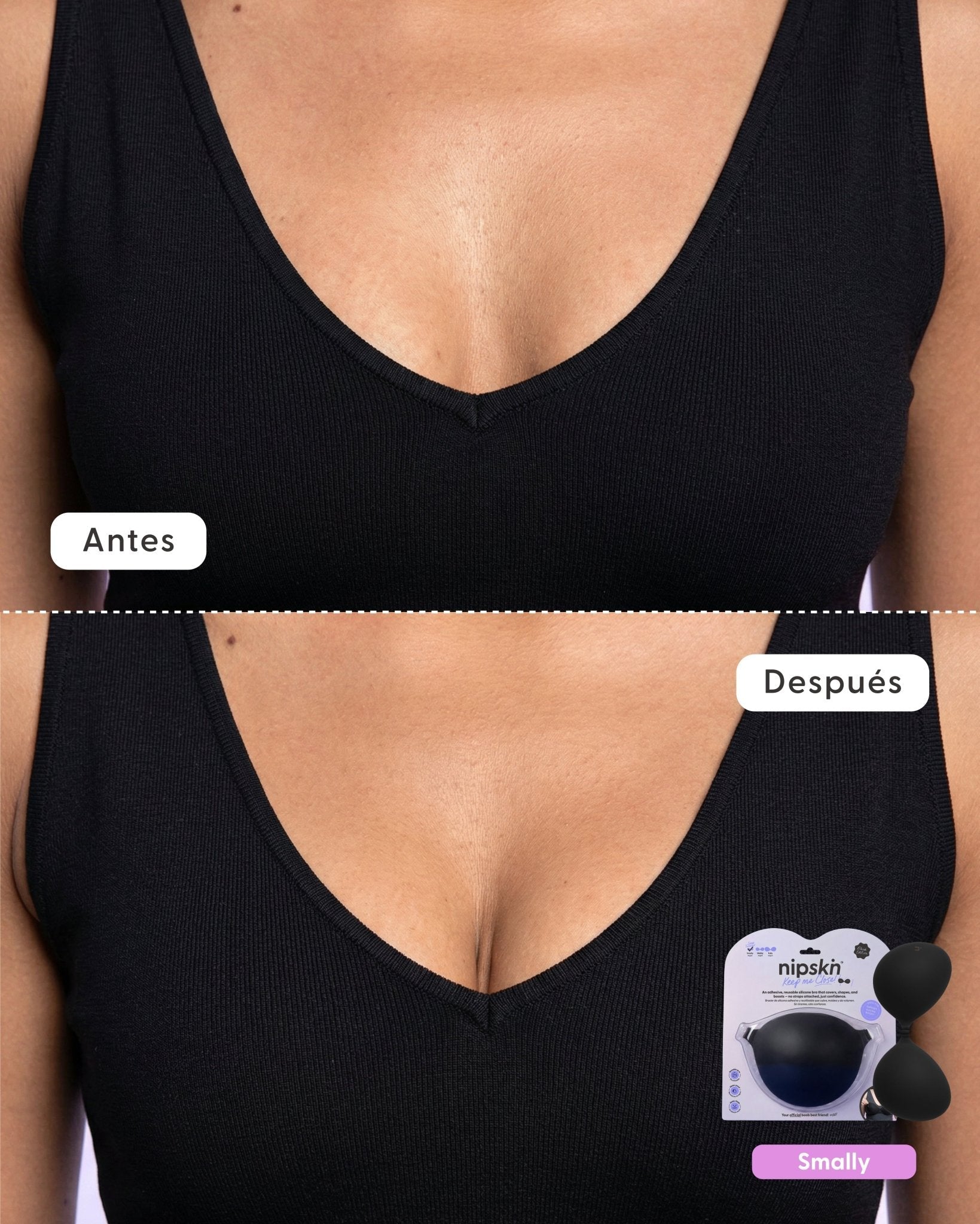 Invisible Adhesive Silicone Bra in Black + Travel Case – Nipskin® - Nipskin Stickwear™