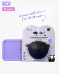 Invisible Adhesive Silicone Bra in Black + Travel Case – Nipskin® - Nipskin Stickwear™