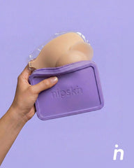 Invisible Adhesive Silicone Bra in Black + Travel Case – Nipskin® - Nipskin Stickwear™