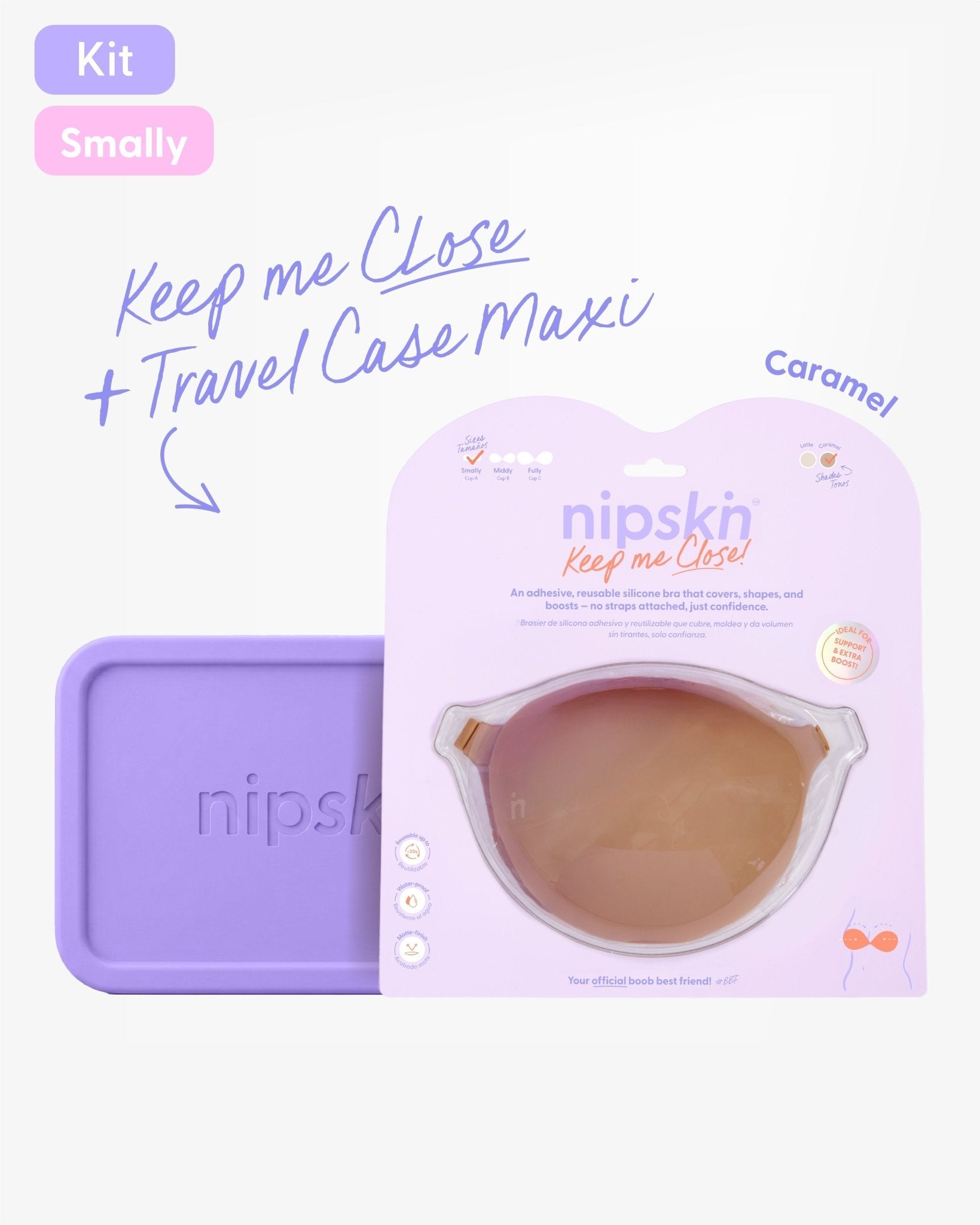 Invisible Adhesive Silicone Bra + Travel Case - Nipskin®