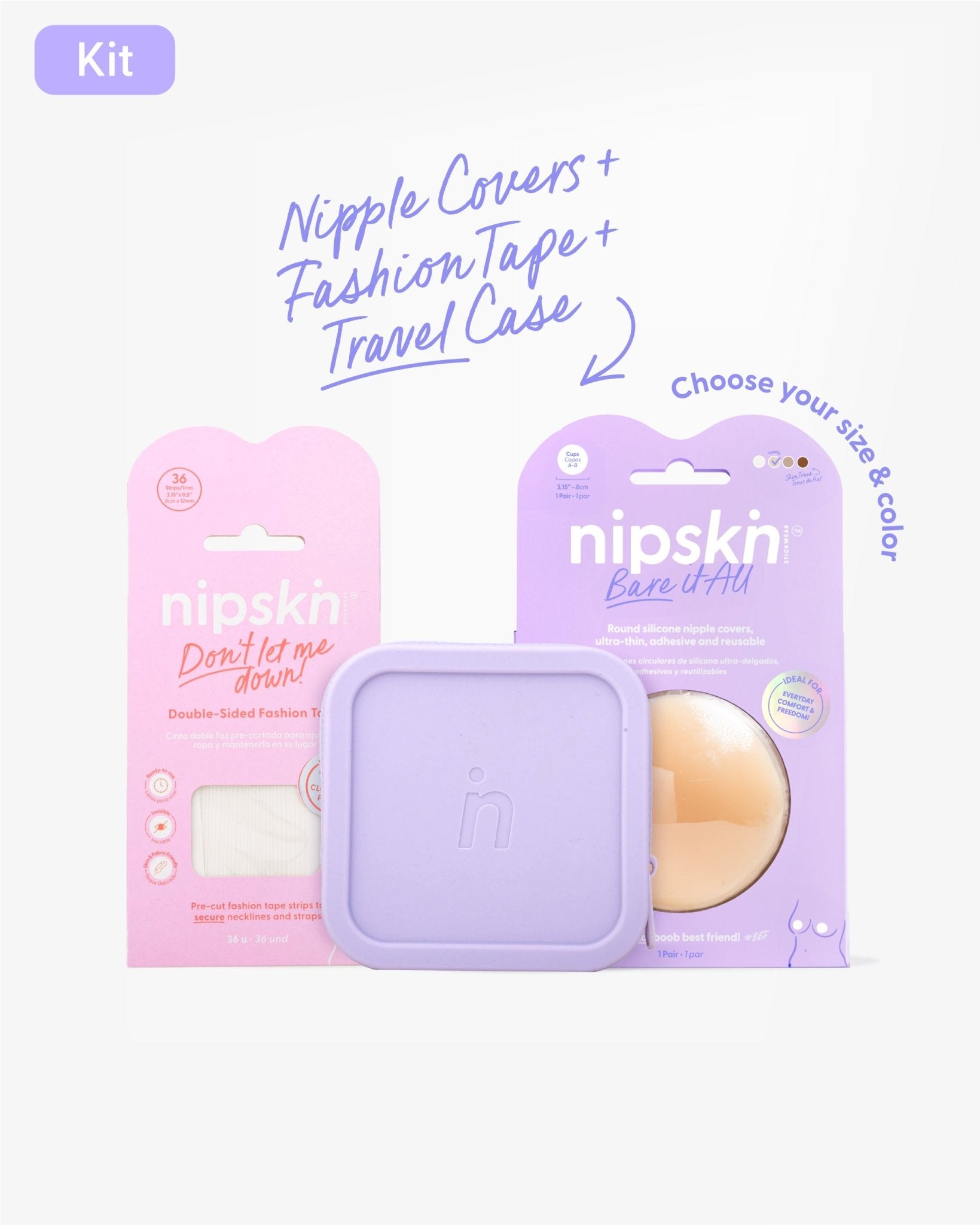 KIT Boob Voyage Essentials - Nipskin Stickwear™